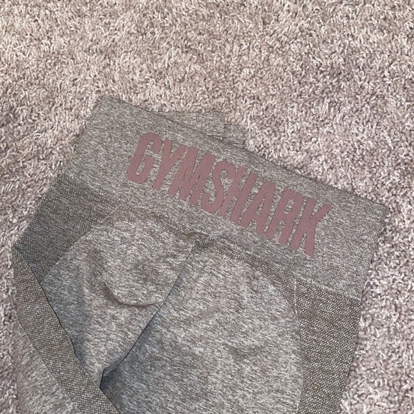 Olive Green and light pink Gymshark Leggings - Picture 2 of 2